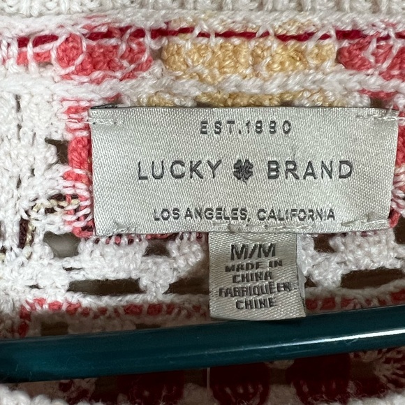 Lucky Brand Multicolor Crochet sweater vest - Picture 2 of 4